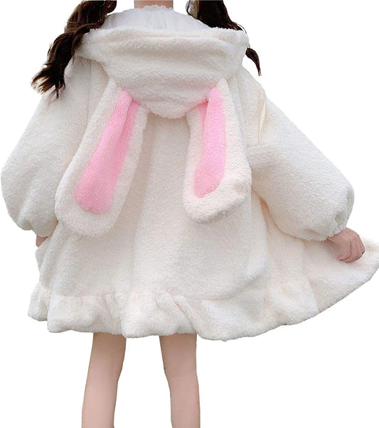 Bunny Ear Long Sleeve Fluffy Rabbit Sweatshirt