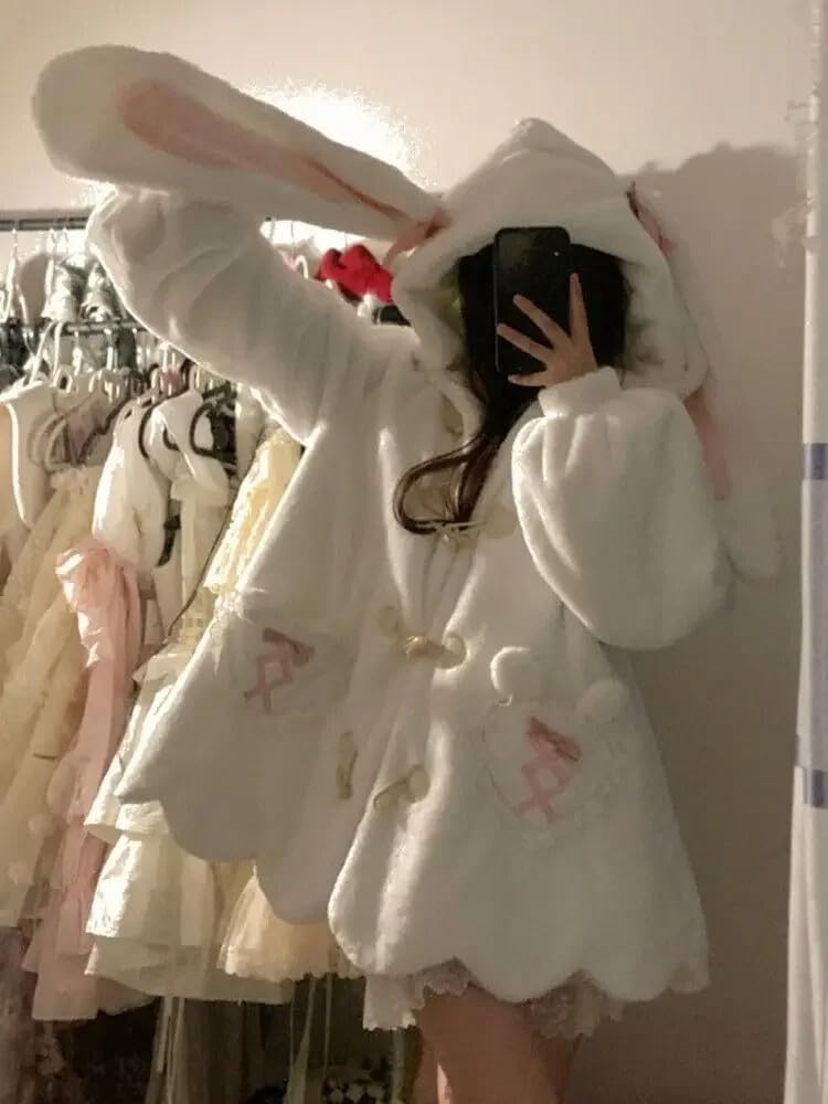 Bunny Ear Long-Sleeved Coat 