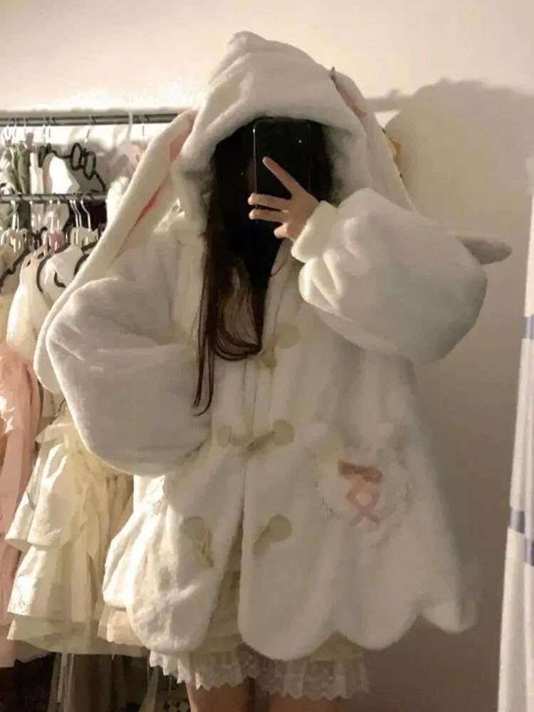 Bunny Ear Long-Sleeved Coat 